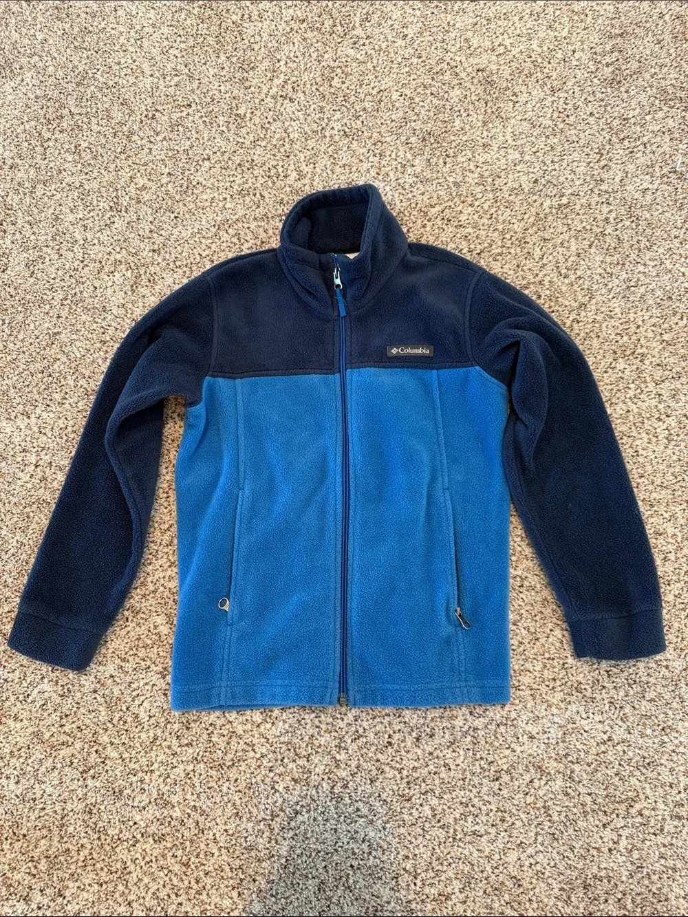Columbia Kids Blue and Navy Full-Zip Fleece Jacket